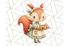 Cozy Cabin Critters Clipart PNG, Fall Animal Png Product Image 5