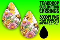 Trendy Teardrop Design for Earrings , Bee Product Image 1