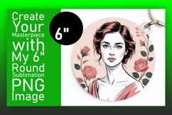 Bright Circle PNG Car Coaster Template , Beauty Woman Product Image 1