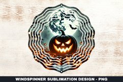 Halloween Pumpkins Wind Spinner Sublimation Design Product Image 1