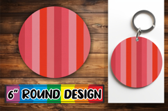 Joyful Car Coaster Round Design, Valentine's Pattern Product Image 1