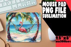 Summer Flamingo Mouse Pad - Tropical Treat Product Image 1