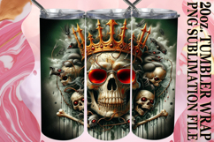 ENCHANTED GIFT 20oz TUMBLER WRAP, Skull Product Image 1