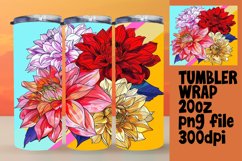 Vibrant Flower Pattern Sublimation Wraps Product Image 1