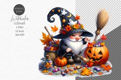 Halloween clipart, Gnome clipart, Autumn clipart Product Image 1