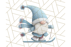 Cozy Winter Gnome Clipart PNG, Christmas Gnome Clip Art Product Image 5
