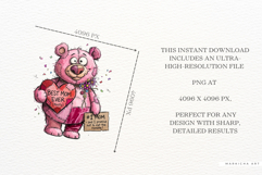 Mothers Day Teddy Bear Clipart Product Image 7