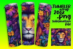 20oz Sublimation Tumbler Wrap , Leo Product Image 1