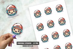 Cartoon sport character sticker png Product Image 1