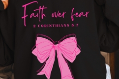 Faith Over Fear Bible Verse PNG Bundle | Coquette Christian Product Image 3