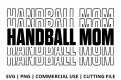 Handball Mom SVG | Stacked SVG Product Image 2
