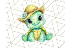 Cute Baby Turtle Clipart, Cute Animals Png Product Image 5