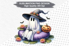 Halloween Ghost - Halloween clipart Sublimation PNG Design Product Image 1