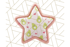 Cute Puffy Star Clipart PNG, 3D Glossy Pastel Stars Clip Art Product Image 5