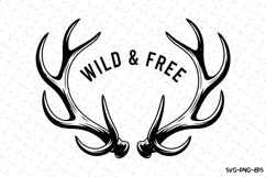 Wild &amp; Free Svg | Christmas Svg | Svg Cut Files Product Image 1