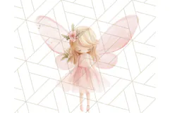 Pastel Pink Fairy Garden Clipart, Enchanted Cottagecore Png Product Image 5