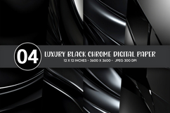 Luxury Black Chrome Digital Paper Product Image 1