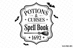 Spell Book Svg | Halloween Svg | Svg Cut Files Product Image 1