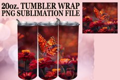 Realistic Butterfly Pattern Tumbler - Spring Symphony Product Image 1
