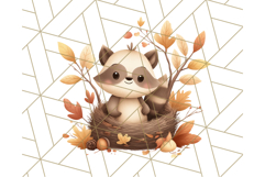 Woodland Forest Scene PNG Clipart, Fall Nature Elements Product Image 5