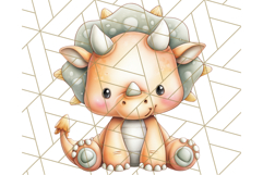Cute Cartoon Dinosaur Clipart PNG, Prehistoric Animals PNG Product Image 5