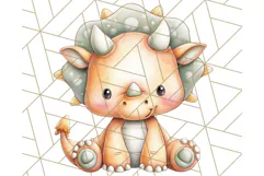 Cute Cartoon Dinosaur Clipart PNG, Prehistoric Animals PNG Product Image 5