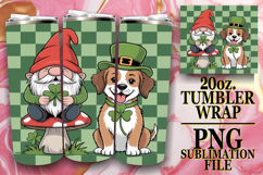 Vibrant dreams 20oz tumbler wrap, St Patricks Product Image 1