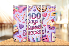 100 Days Of School Tumbler wrap, Teacher Day 20oz Tumbler Product Image 1