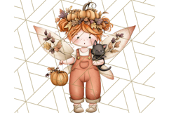 Halloween Fairy Clipart PNG, Spooky Cute Character Art Product Image 5