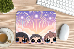 Happy New Year PNG Mouse Pad,Festive New Year's Eve 2026 PNG Product Image 1