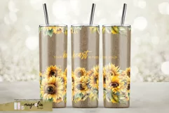 MOTIVATION sunflower tumbler wrap sublimation design png Product Image 2