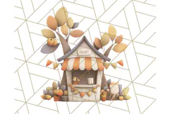 Woodland Apple Orchard Festival PNG Fall Clipart Product Image 5