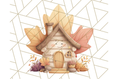 Autumn Treehouse &amp; Woodland Cabin PNG Clipart Product Image 5