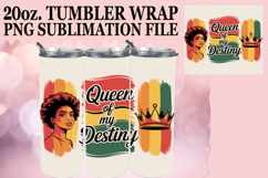 Magical Sublimation 20oz tumbler wrap, Juneteenth Product Image 1