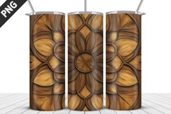 3D Flowers Tumbler Wrap | Sublimation Design | Tumble PNG Product Image 2