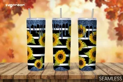 Blue Glitter Tumbler | Skinny 20 oz | Tapered | Straight Product Image 1