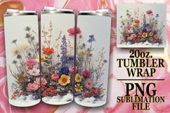 Springtime Floral Tumbler Wrap for Spring Product Image 1