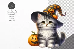 Halloween clipart, Cat clipart, Autumn clipart Product Image 1