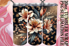 Vibrant spirit 20oz tumbler wrap, Leopard Prints Product Image 1