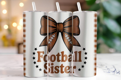 Football Sister Tumbler Wrap | Sublimation | Tumblers Product Image 1