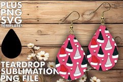 LUMINOUS TEARDROP EARRINGS Gift PNG, Christmas Product Image 1