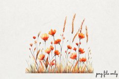 Watercolor Grass Borders Clipart PNG Product Image 1
