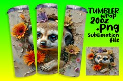 Springtime 3D Hole in Wall Wrap: Cute Animals Product Image 1