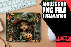 Spooky 3D Autumn Mouse Pad Design Keychain Halloween Product Image 1