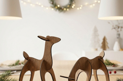 3D Reindeer Laser Cut Files Holiday Table Decor Digital Down Product Image 9