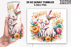 World&#039;s Best Mom Tumbler Wrap, 20 Oz Tumbler Wrap Product Image 1