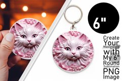 Whiskered Purr-fect Circles: Amazing Sublimation Art Product Image 1