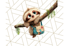Cute Safari Animal Clipart with Jungle Accessories Png Product Image 5
