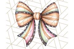Fall Bow Clipart, Autumn Hair Bows PNG, Fall Ribbon Png Product Image 5