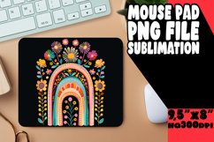 Cosmic Chroma: Rainbow Mouse Pad Sublimation Designs Product Image 1